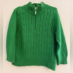Irish Green Cable Knit Sweater